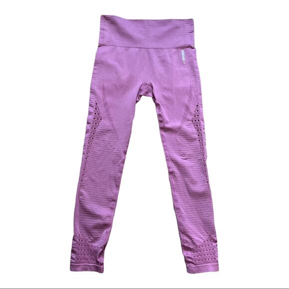 Gymshark Energy Seamless Leggings in Dusty Pink - Picture 2 of 4